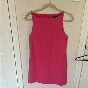 Pink Sleeveless Mini Dress